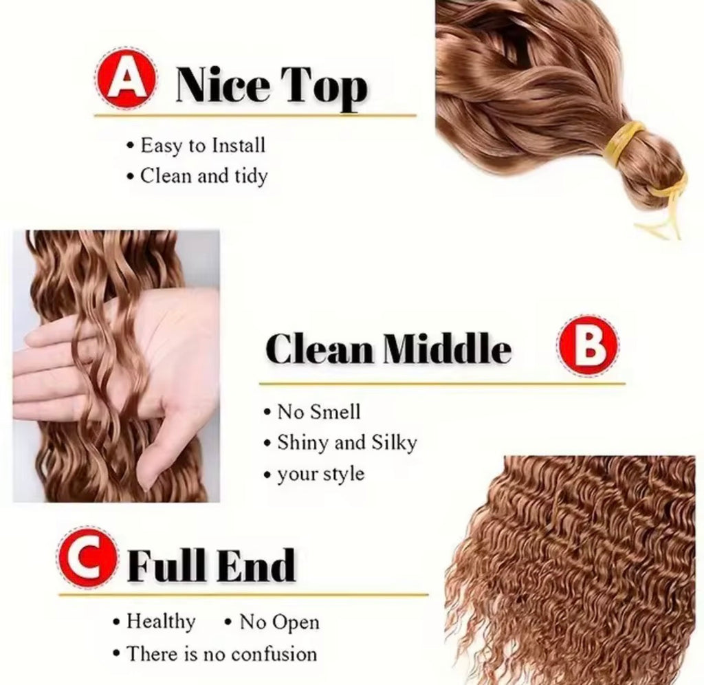 Deep Wave Extensions- Deep twists, Boho braids, Watermelon braids,