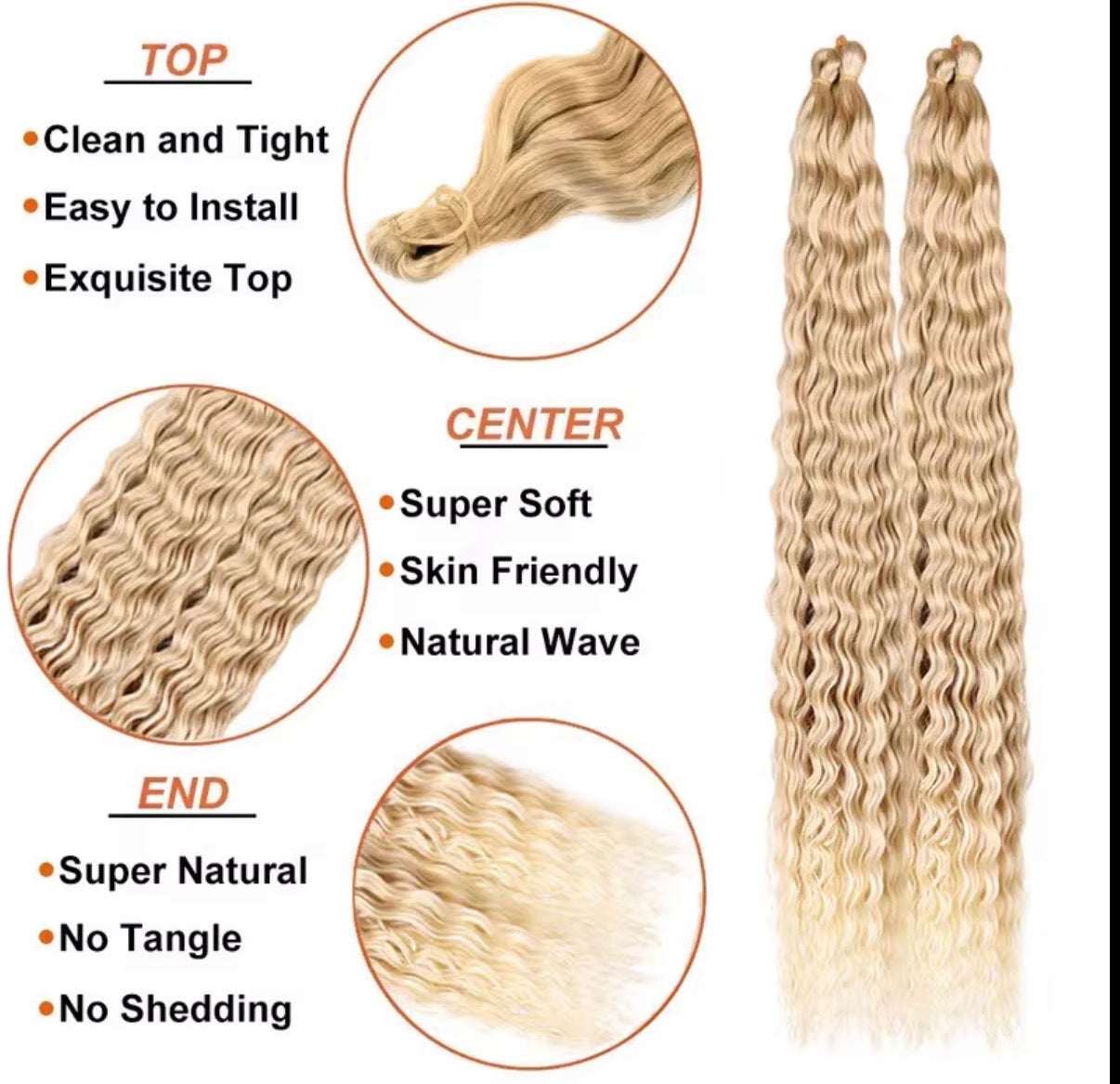 Deep Wave Extensions- Deep twists, Boho braids, Watermelon braids,