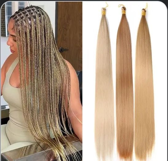 Bone straight silky braiding hair