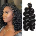 Short loose wave spiral Italian curls- Braids