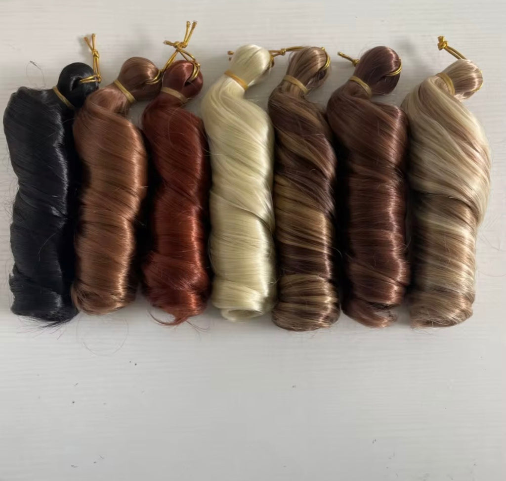 Silky Bob French Curls BOHO Hairstyles Synthetic Spiral Curl Braiding Extensions 10"