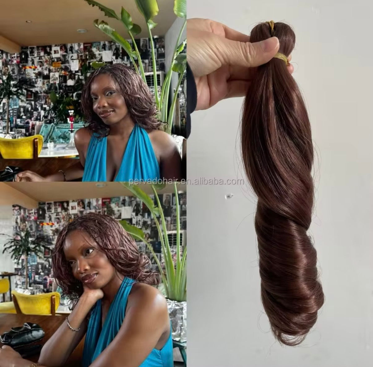 Silky Bob French Curls BOHO Hairstyles Synthetic Spiral Curl Braiding Extensions 10"