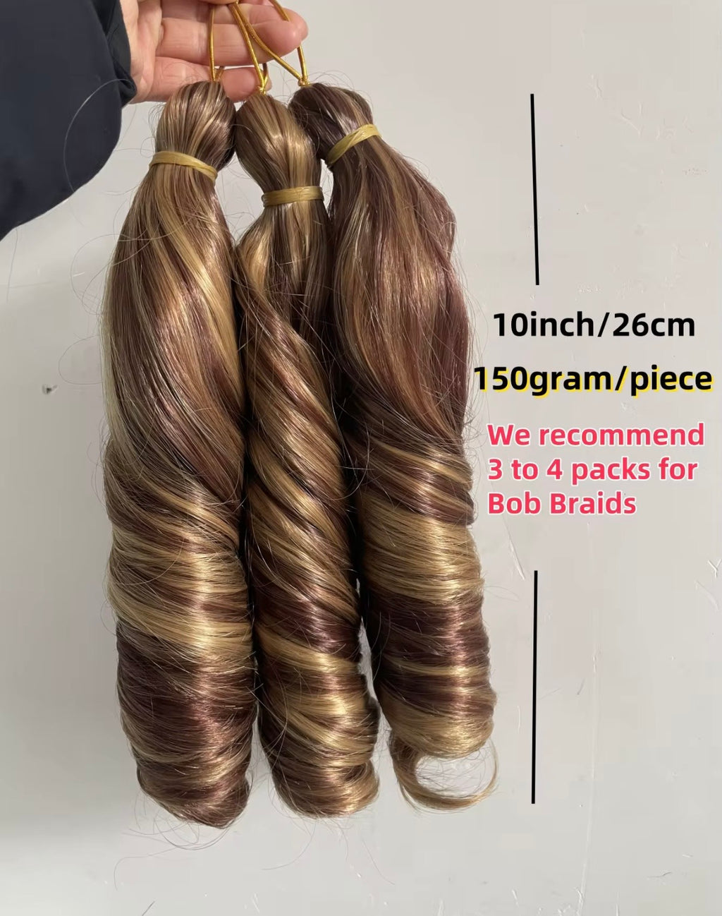 Silky Bob French Curls BOHO Hairstyles Synthetic Spiral Curl Braiding Extensions 10"