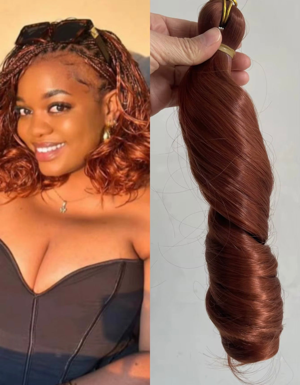 Silky Bob French Curls BOHO Hairstyles Synthetic Spiral Curl Braiding Extensions 10"