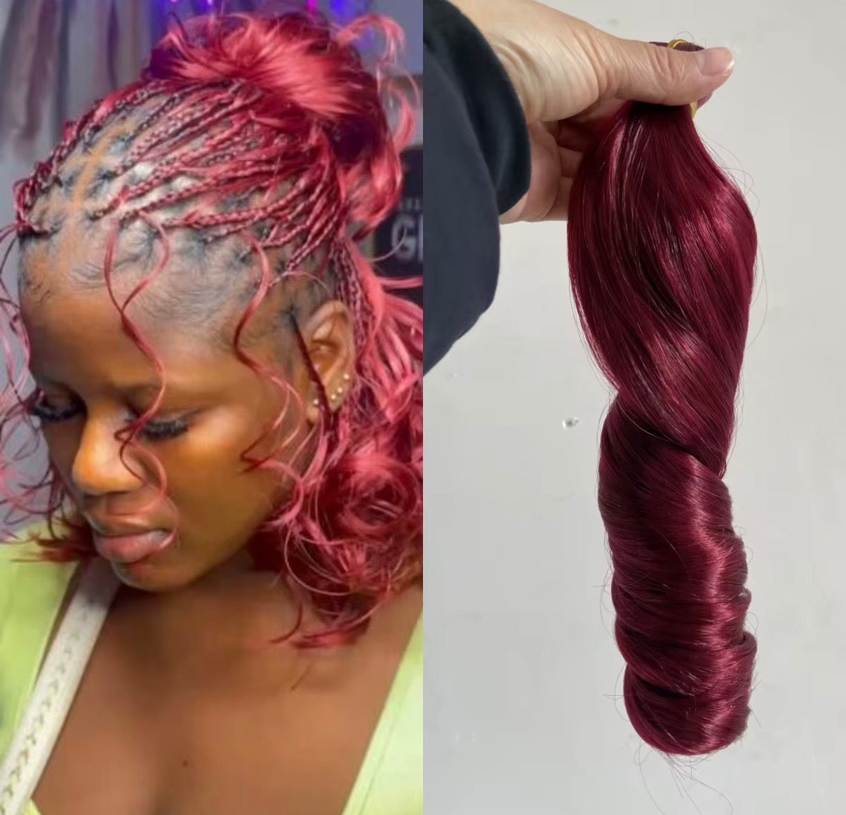 Silky Bob French Curls BOHO Hairstyles Synthetic Spiral Curl Braiding Extensions 10"