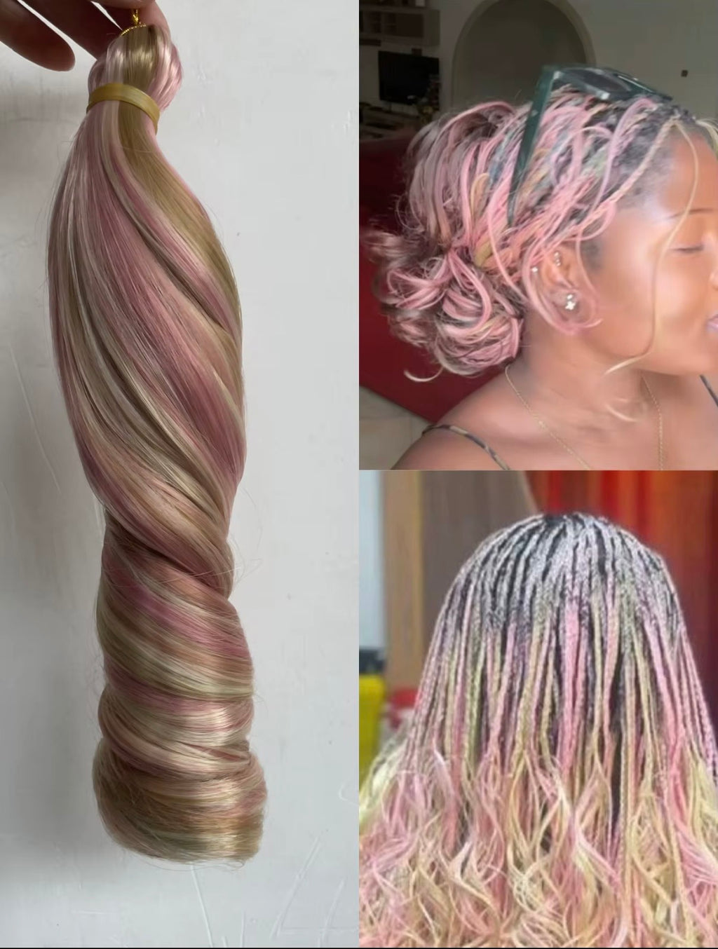 Silky Bob French Curls BOHO Hairstyles Synthetic Spiral Curl Braiding Extensions 10"