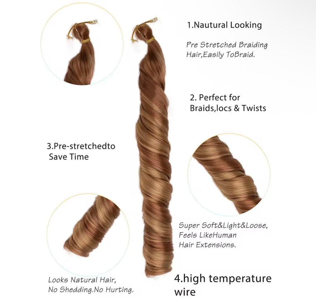French Curls Braiding Hair 24inches